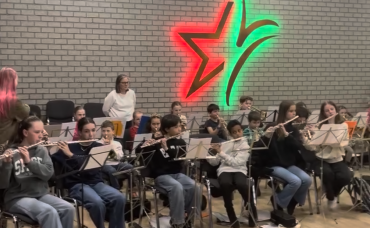 Toonmoment trompetklas en slagwerkklas